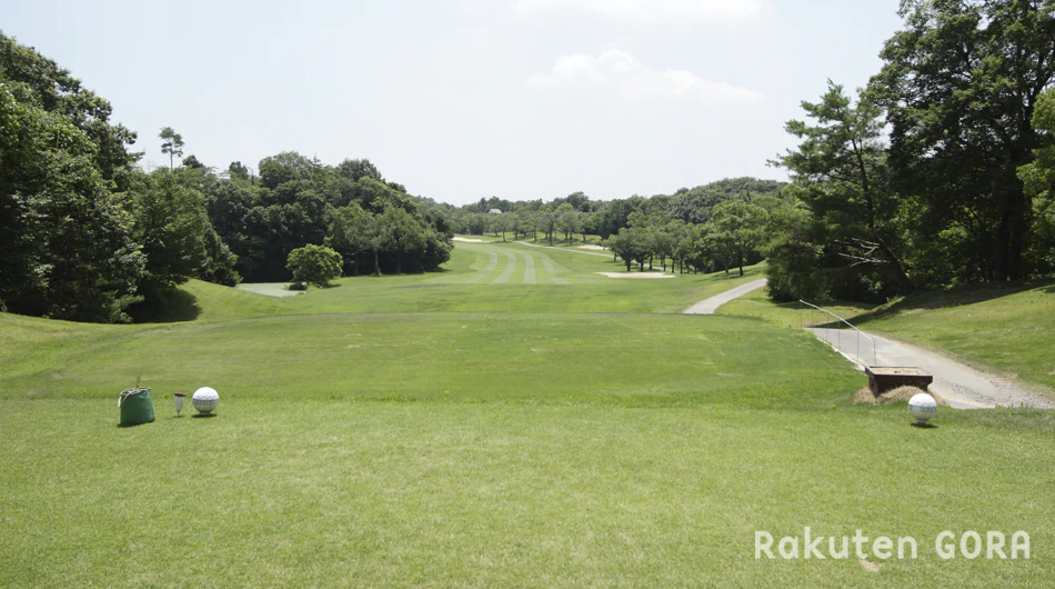 東条の森カントリークラブ 大蔵コースのティーグラウンドからの眺め